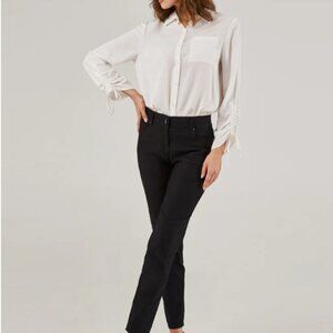 Black stretch 5 pocket pants